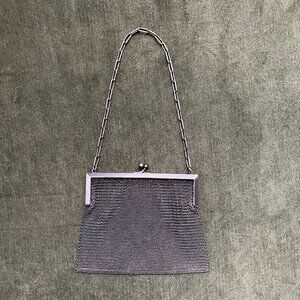 Vintage metal chain purse